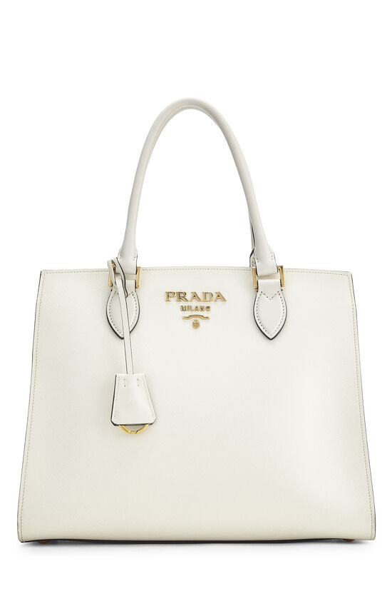 White Saffiano Tote, , large image number 0