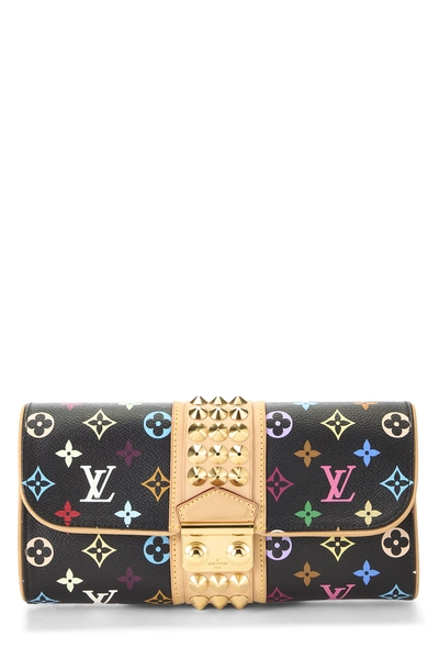 Louis Vuitton Takashi Murakami x Louis Vuitton Black Monogram Multicolore Pochette Courtney