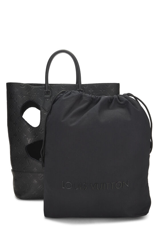 COMME DES GARÇONS x Louis Vuitton Black Monogram Empreinte Bag with Holes, , large image number 6