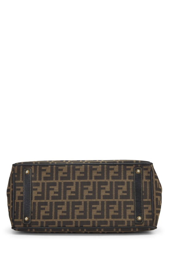 Fendi Zucca Flap Wallet Monogram Brown in Canvas with Gold-tone - US