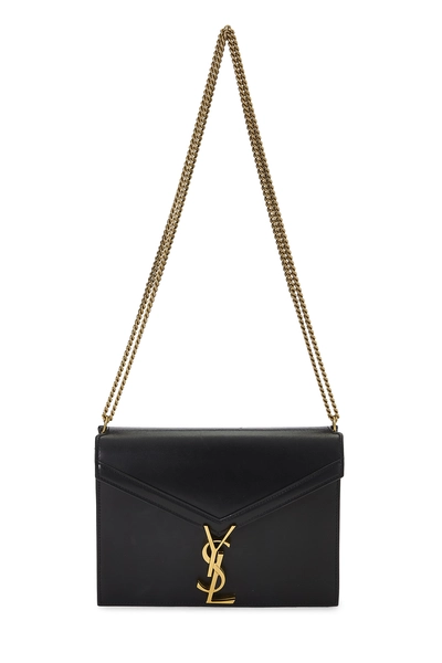 YSL Black Leather Cassandra Chain Bag