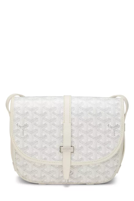 White Goyardine Canvas Belvedere PM, , large image number 0