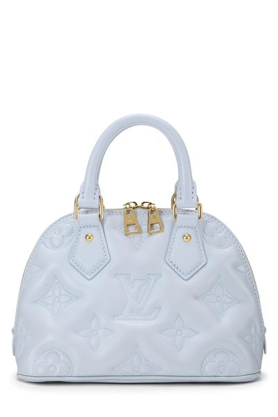 Blue Calfskin Bubblegram Alma BB