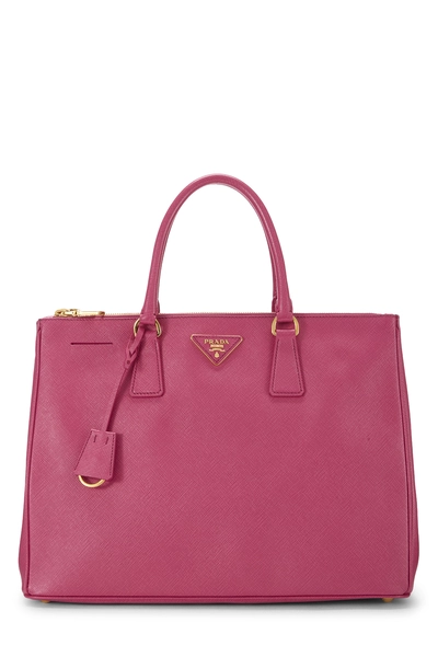 Pink Saffiano Executive Tote Large