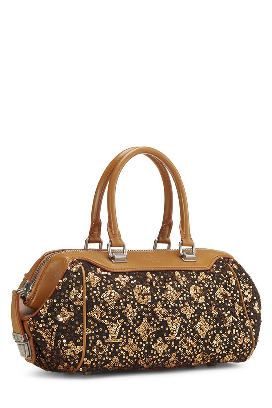 Louis Vuitton Gold Monogram Sequin Sunshine Express Speedy 30 Bag
