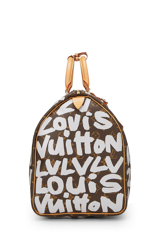 Stephen Sprouse x Louis Vuitton Grey Monogram Graffiti Keepall 50, , large image number 2
