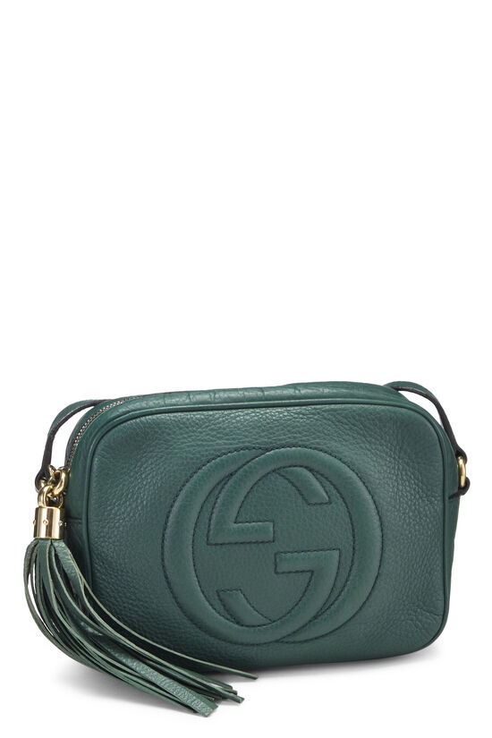 Gucci Green Grained Leather Disco Bag QFB1F006GB000 WGACA