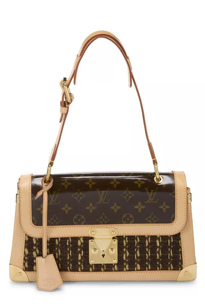 Monogram Tweedy Zip Shoulder Bag