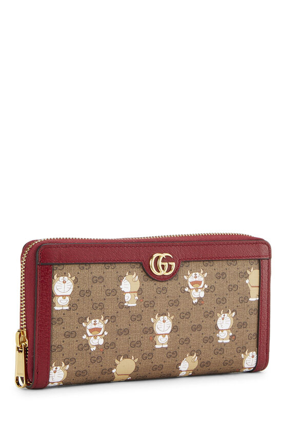 Doraemon x Gucci Coated Canvas ZipAround Wallet QFB55U0LRB000 WGACA
