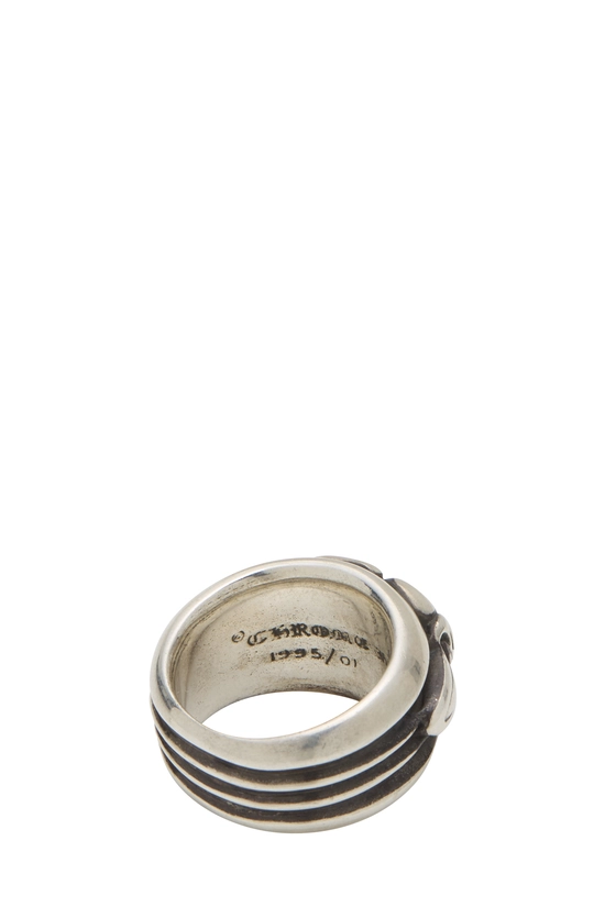 Sterling Silver Heart & Dagger Ring, , large image number 4