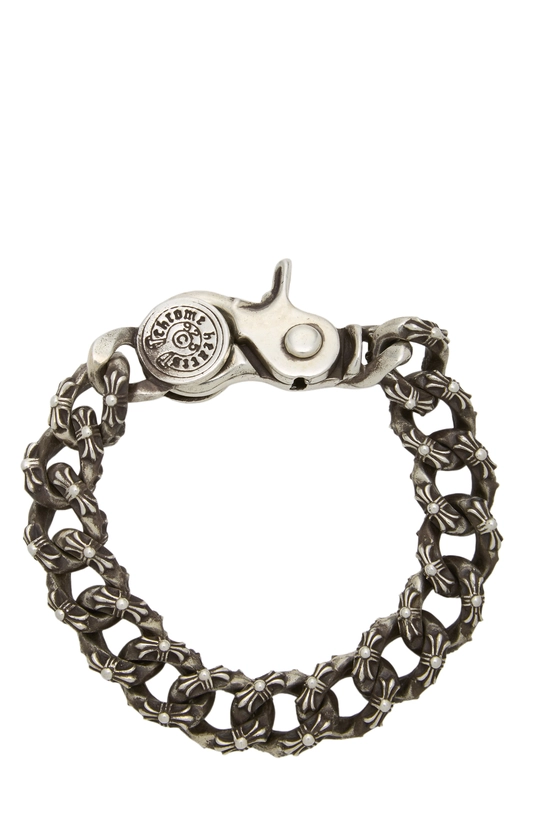 Sterling Silver Fancy Link Bracelet, , large image number 1