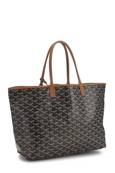 Black Goyardine Canvas Saint-Louis PM, , large