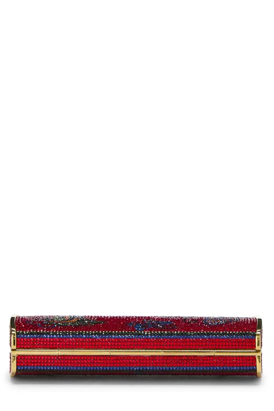 Red Crystal Minaudiere Clutch, , large image number 4