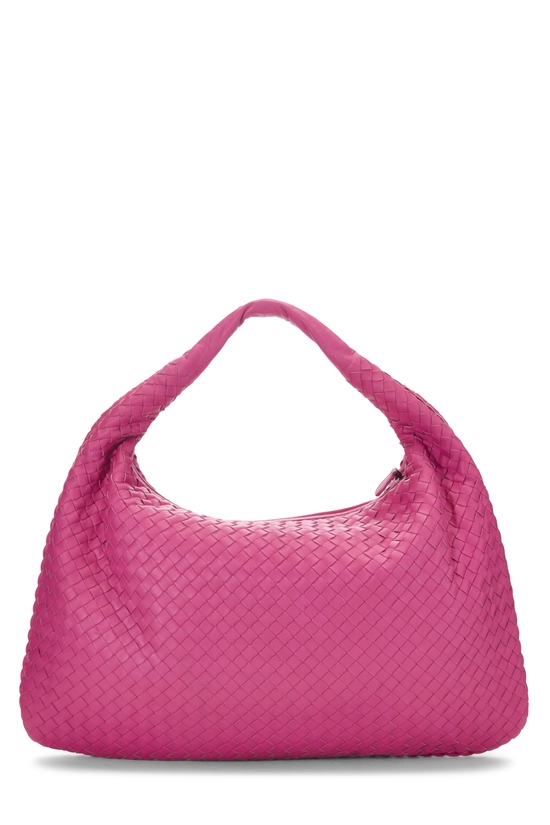 Pink Intrecciato Veneta Hobo Large, , large image number 3