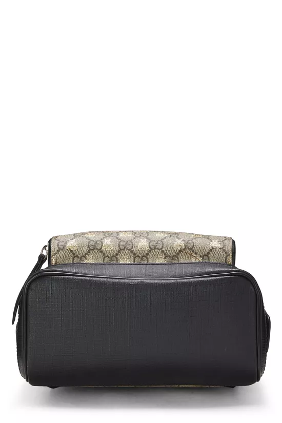 Black GG Supreme Canvas Bee Backpack Small, , large image number 4