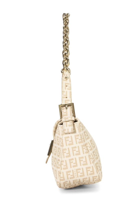 Beige Zucchino Coated Canvas Shoulder Bag, , large image number 2