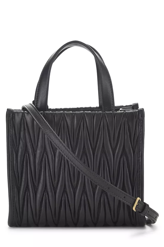 Black Nappa Convertible Tote Mini, , large image number 3