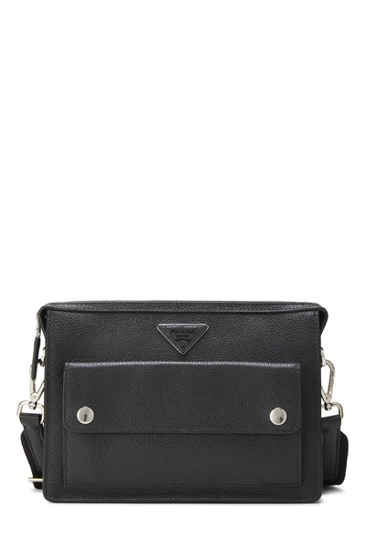 Prada Black Leather Shoulder Bag