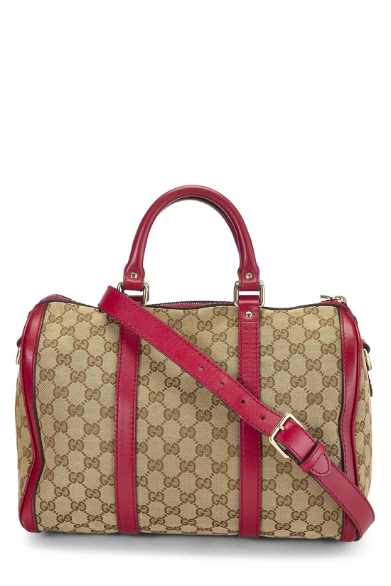 Red Original GG Canvas Boston Handbag Medium, , large image number 3
