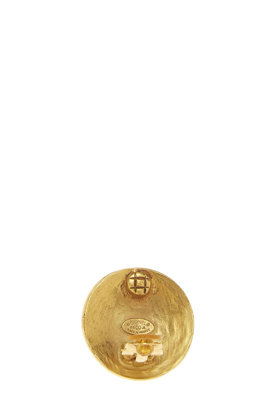 Chanel Red & Goldtone Lion-Head Set of 6 12mm Buttons