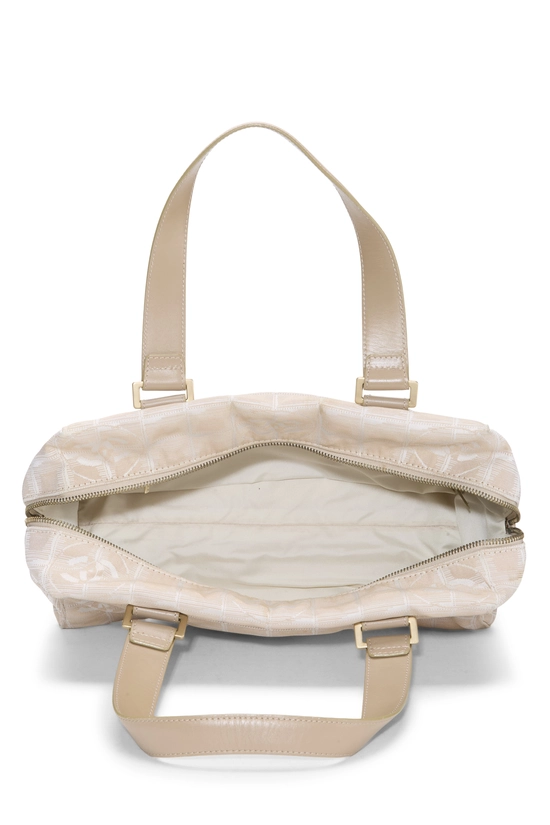 Beige Nylon Travel Line Handbag, , large image number 5