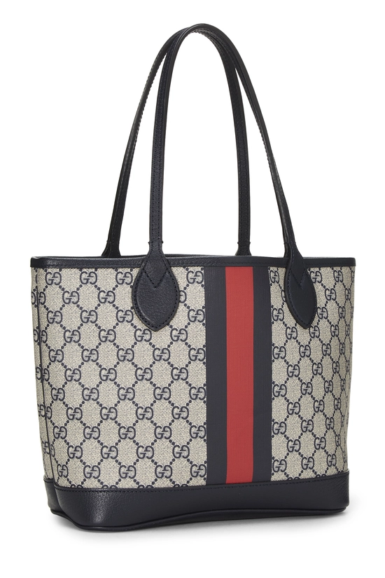 Navy GG Supreme Canvas Ophidia Tote Medium, , large image number 1