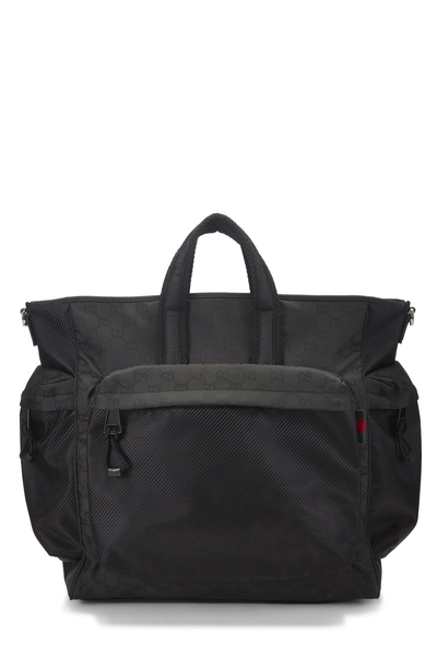 Gucci Black GG Nylon Nexus Tote Large