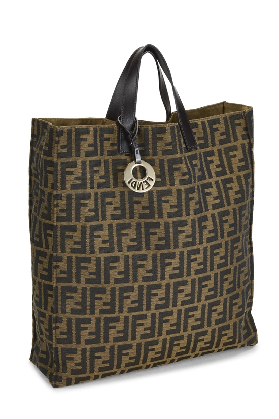 Brown Zucca Canvas Vertical Tote Medium, , large image number 1