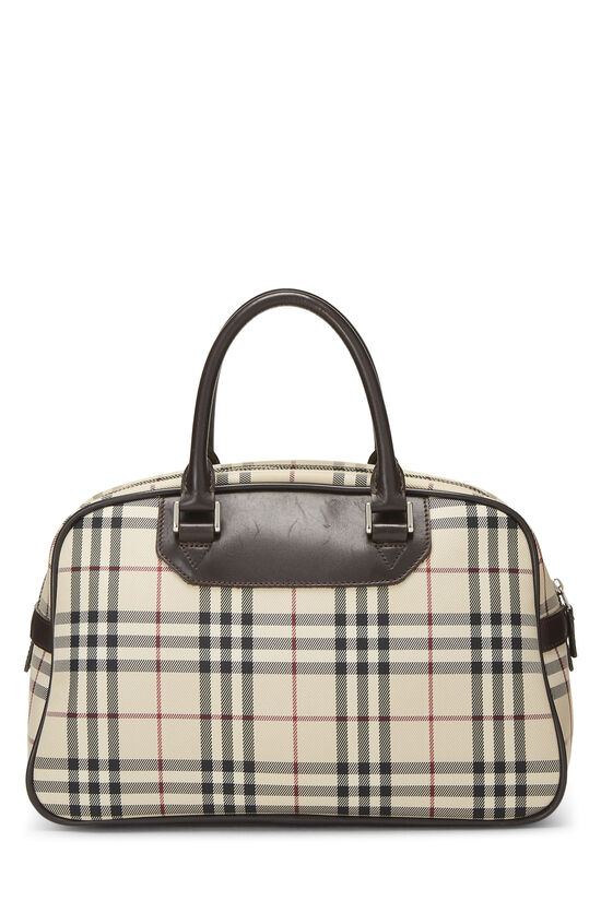 Brown House Check Bowler Handbag Medium, , large image number 3