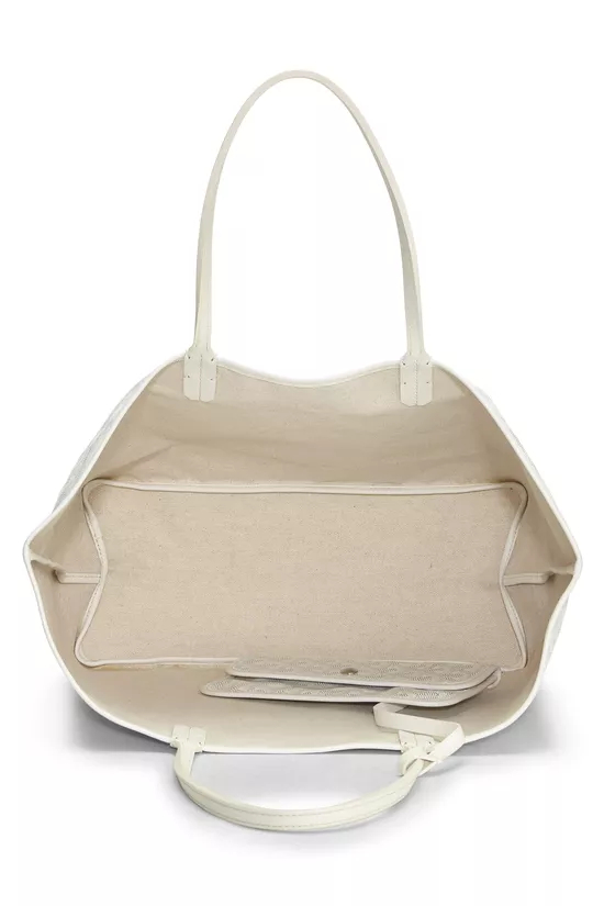 White Goyardine Canvas Saint-Louis PM, , large image number 5