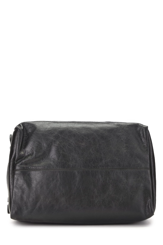 Black Leather Soft Backpack, , large image number 3