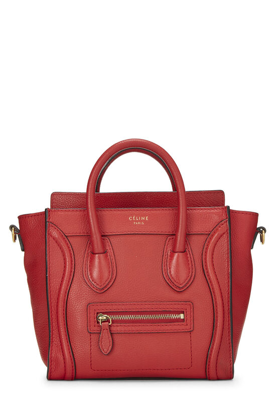 Red Leather Luggage Nano, , large image number 0