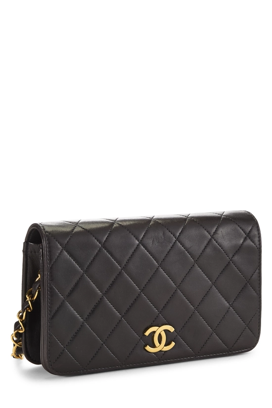 Black Quilted Lambskin Full Flap Mini, , large image number 1