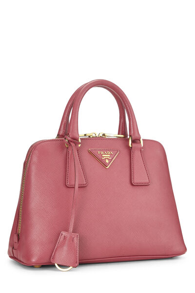 Pink Saffiano Promenade Small, , large