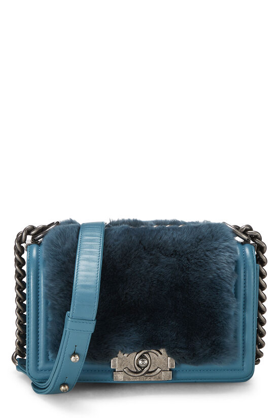 Blue Fur Boy Bag Small, , large image number 0