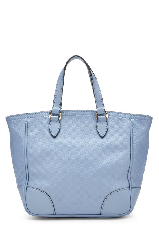 Blue Microguccissima Leather Bree Top Handle Tote Small, , large image number 4
