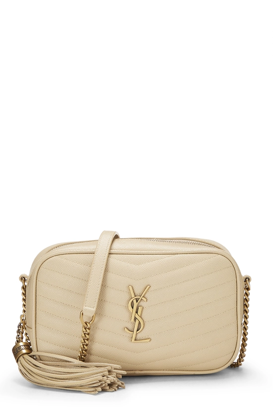 White Grainy Leather Lou Camera Bag Mini, , large image number 0
