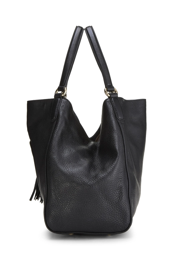 Black Leather Soho Convertible Shoulder Bag, , large image number 2