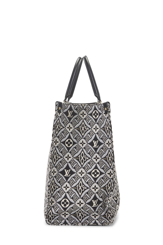 Black Monogram Jacquard Since 1854 On The Go GM, , large image number 2