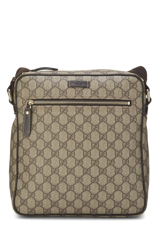 Brown GG Supreme Canvas Vertical Camera Bag Large, , large image number 0