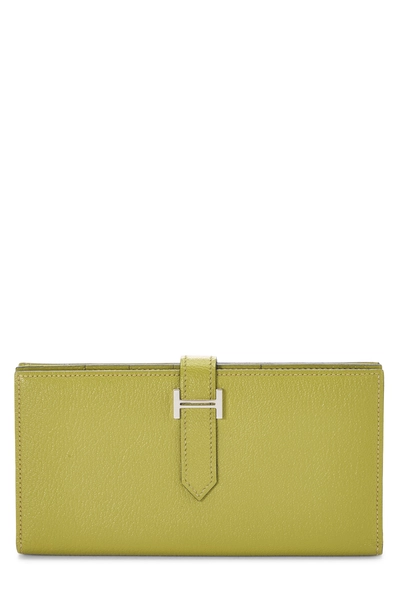 Anis Green Chevre Bearn Soufflet Wallet 