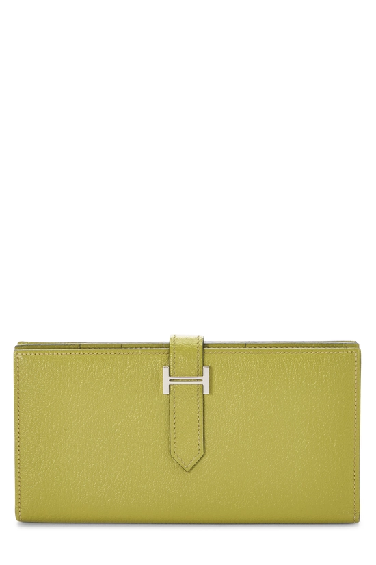 Anis Green Chevre Bearn Soufflet Wallet , , large image number 0