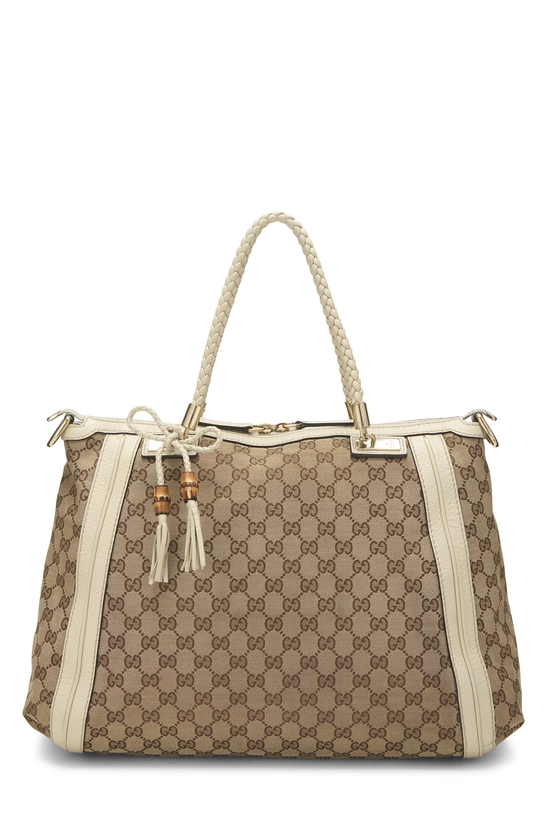 Cream Original GG Canvas Bella Tote, , large image number 0