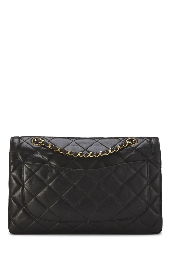 Black Quilted Lambskin Paris Limited Double Flap Jumbo, , large image number 3