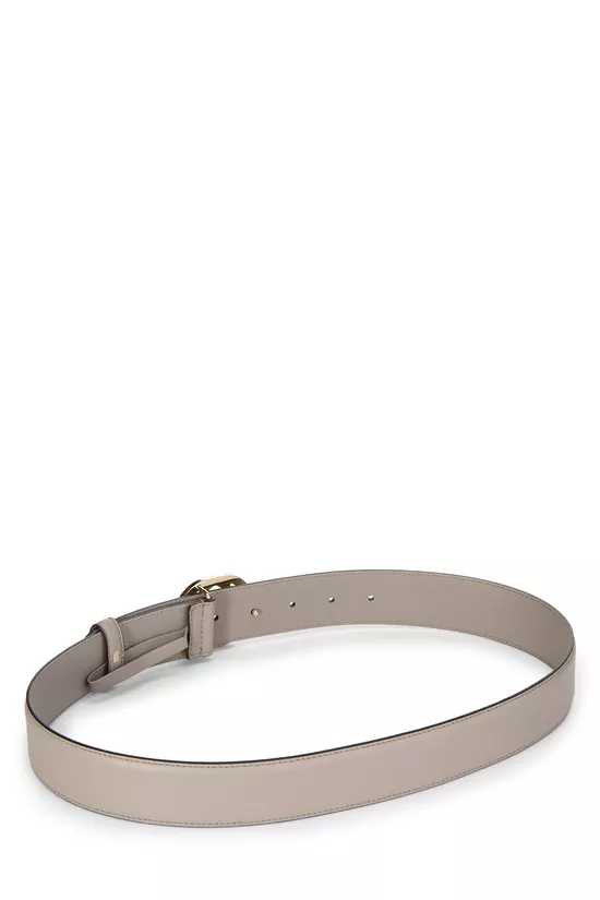 Grey Leather Interlocking Belt 80, , large image number 2