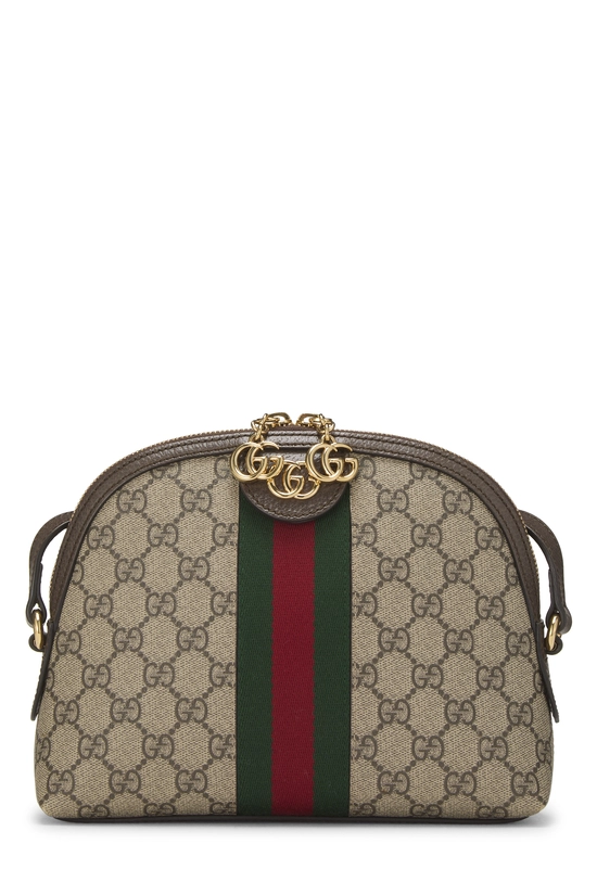 Brown GG Supreme Ophidia Dome Shoulder Bag Small, , large image number 0