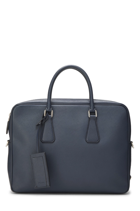 Navy Saffiano Briefcase, , large image number 0