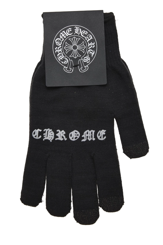 Pre-Owned Black Nylon Checkmate Work Gloves QZA04T21KB000