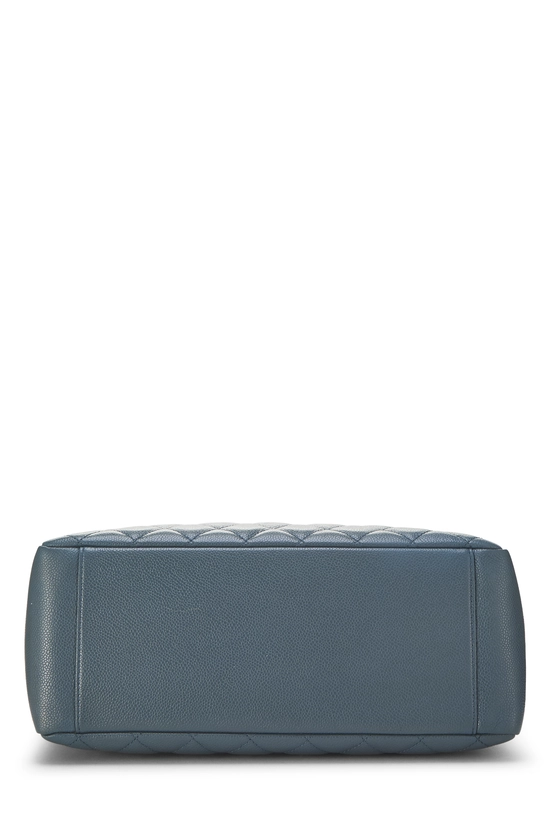 Blue Quilted Caviar Grand Shopping Tote (GST), , large image number 4