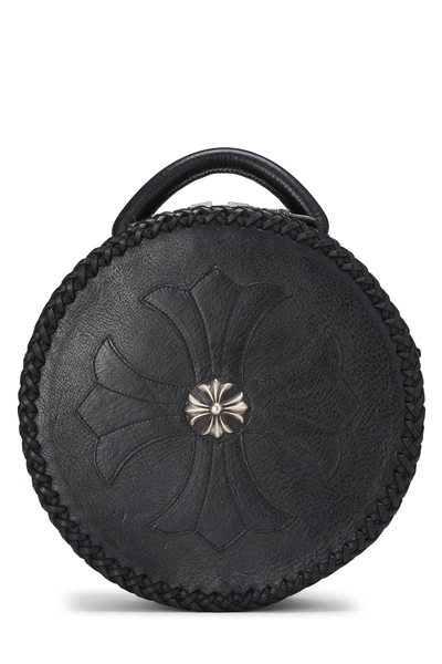 Black Leather Blue Moon Baby Shoulder Bag